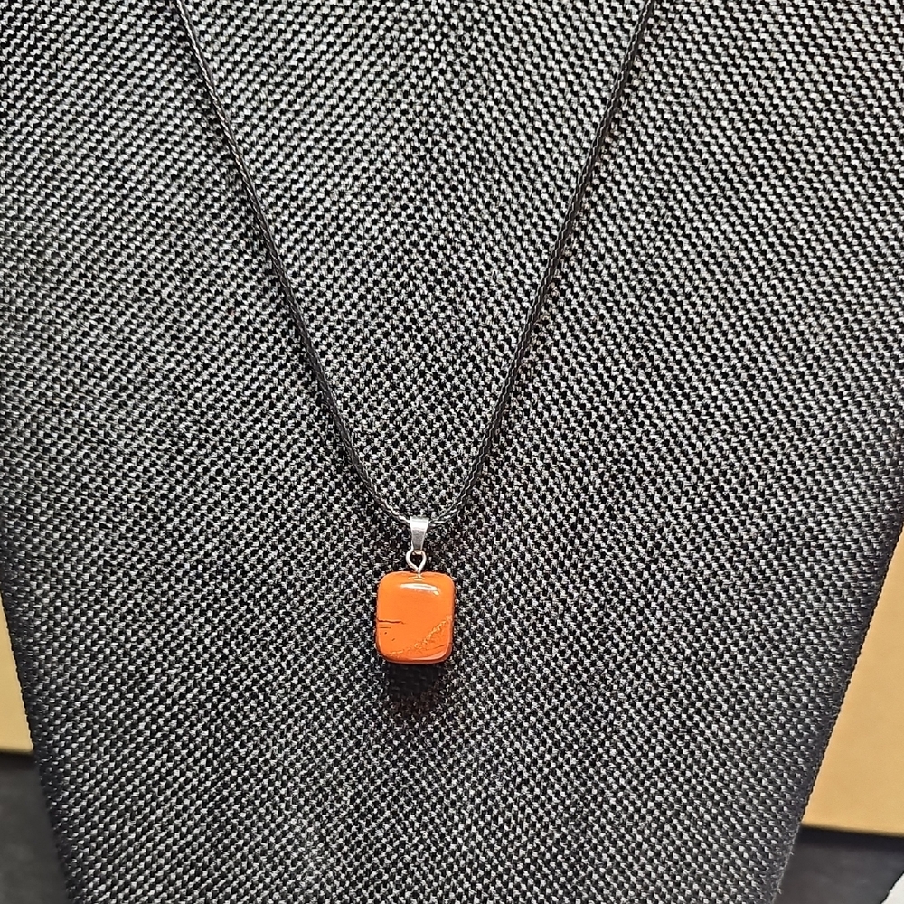Red Jasper Pendant Necklace